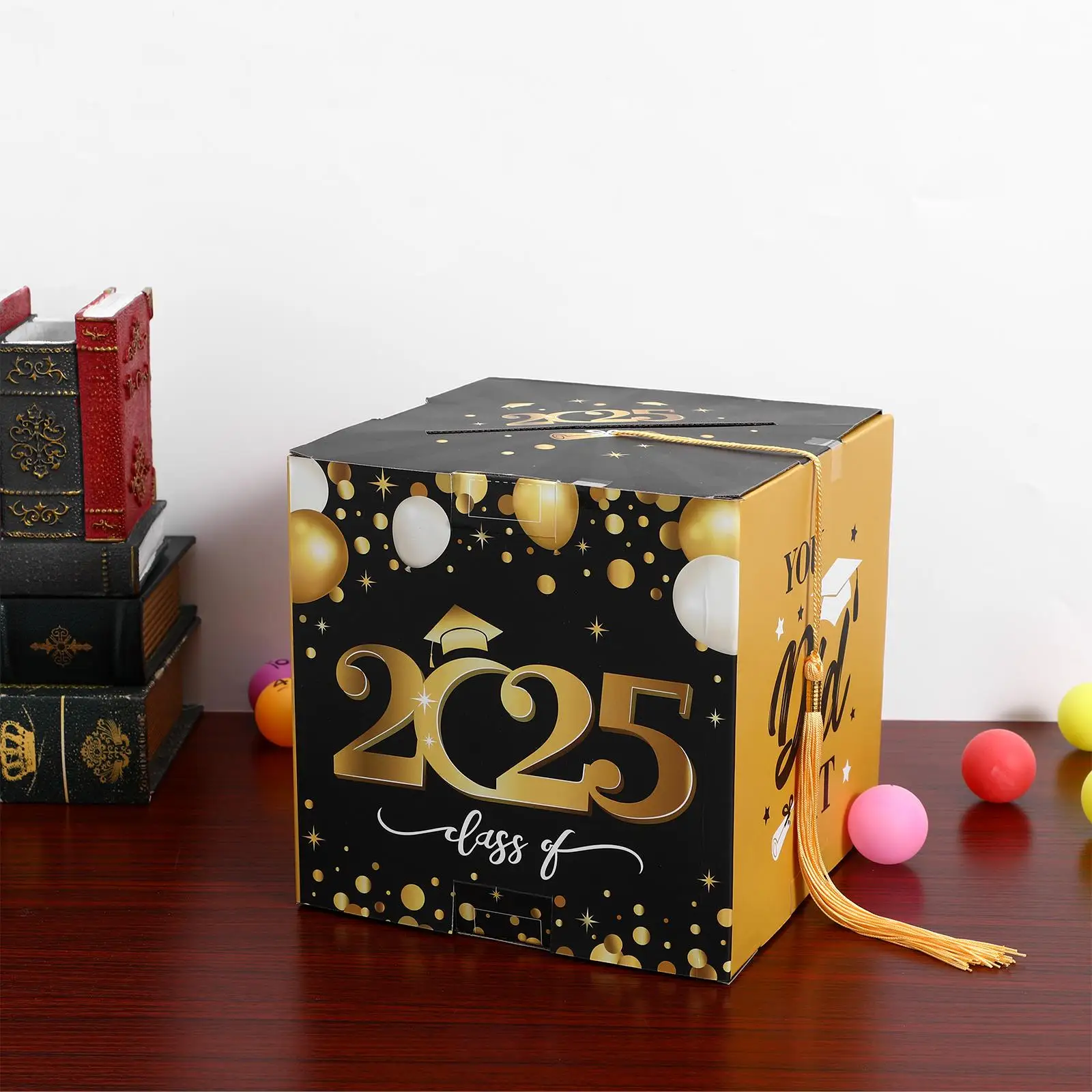 Graduation Card Box Compact Multifunctional Storage Party Favor Decorations Sturdy Boxes Grad Boxes Card Box For