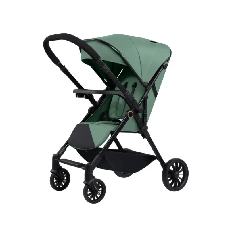 

Stroller can sit and lie down and fold lightly two-way baby meal tray hand trolley