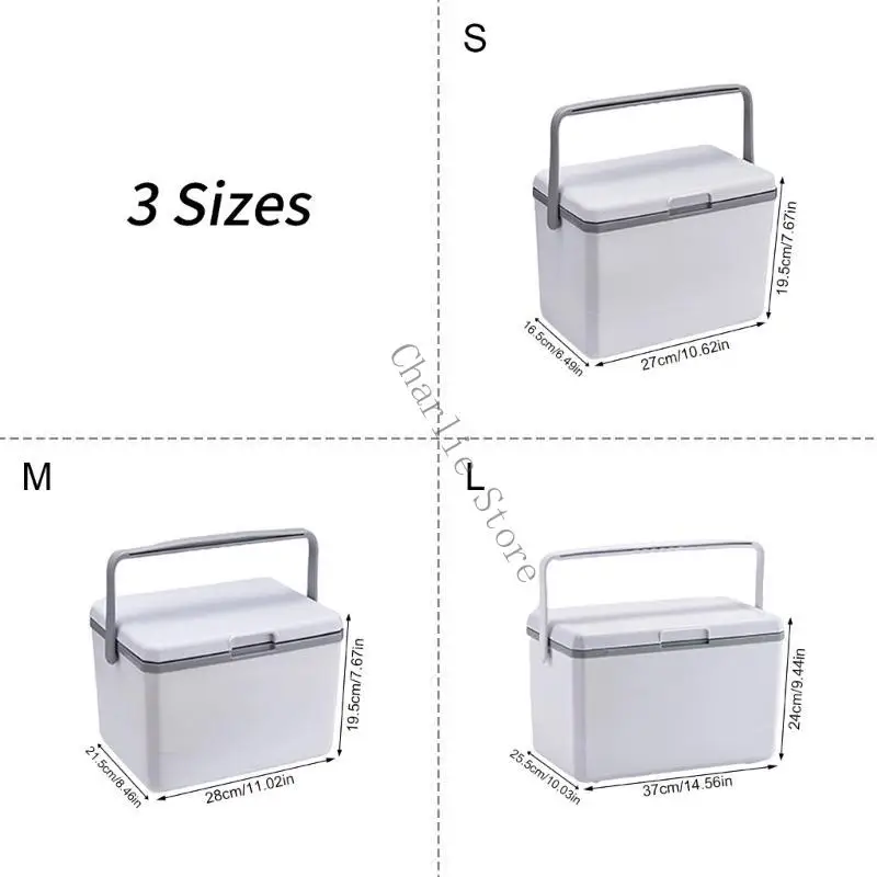 Cassa ghiaccio isolata portatile adatto per i all'aperto in campeggio con manico ergonomico e costruzione PP W91C