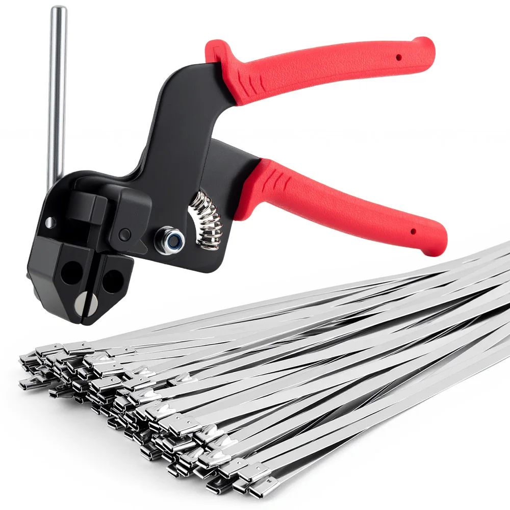 LOZLIN High Quality Cable Ties Plier Hand Stainless Steel Tie Self-Locking Fastening Strap Tool Automatic Zip Cutter Tension