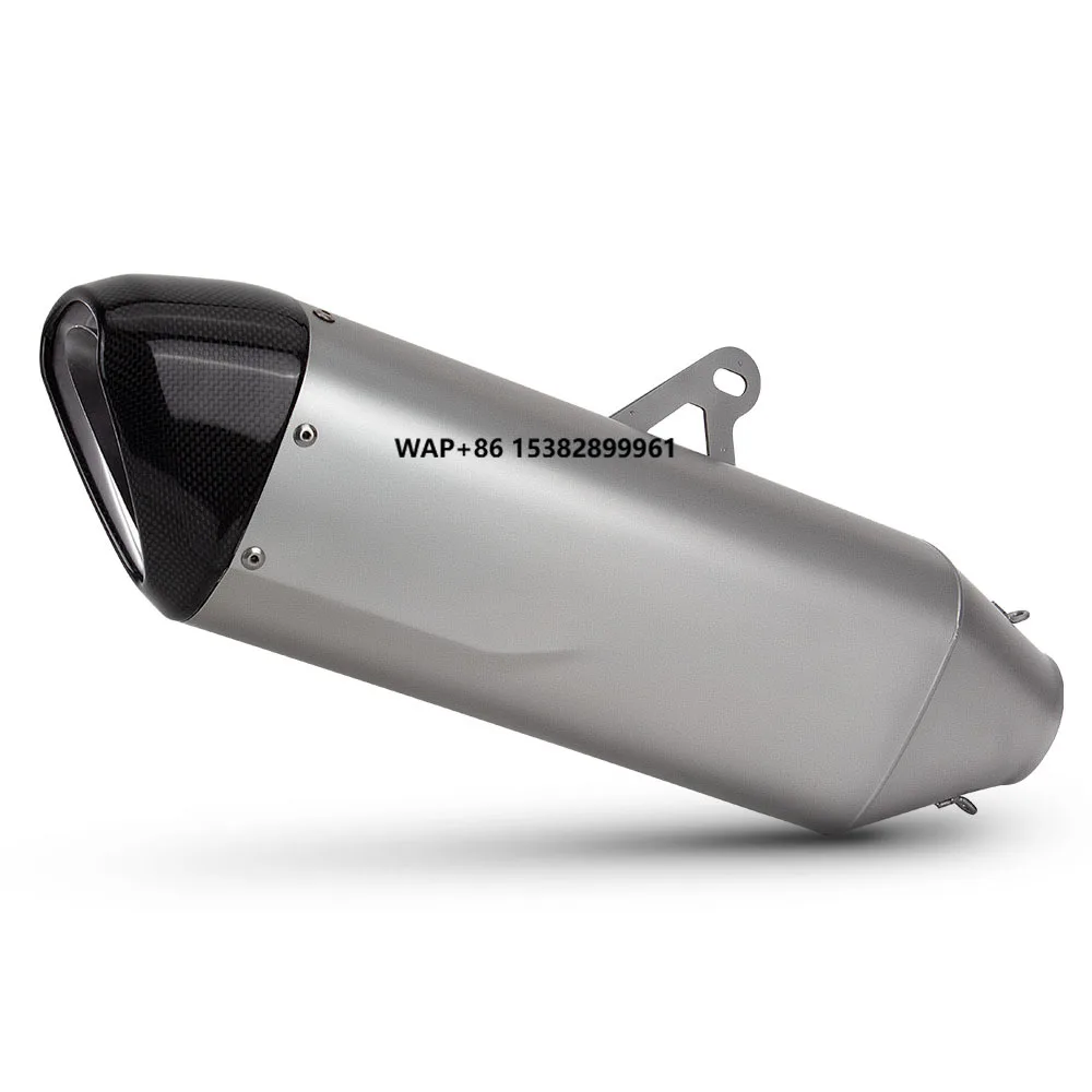 

60mm Universal Motorcycle Exhaust Muffler Carbon Fiber Escape Moto For Z900 Z1000 MT10 R1 CB1000R GSXS1000 ZX10R M1000R