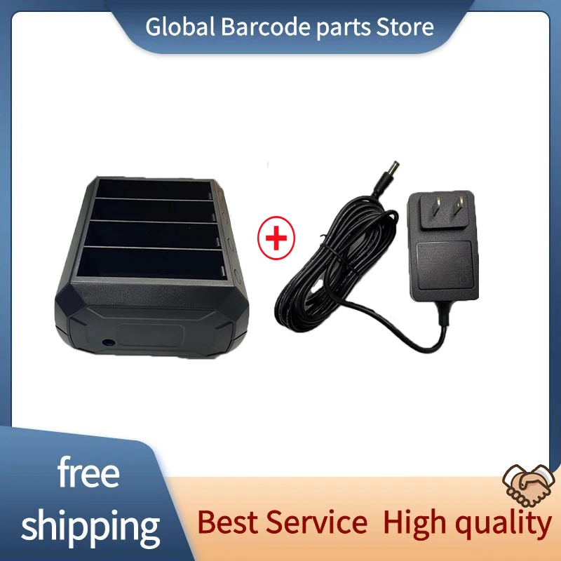 Brand New 4-Slot Battery Charger Cradle with Adapter for Zebra WT6000 RS6000