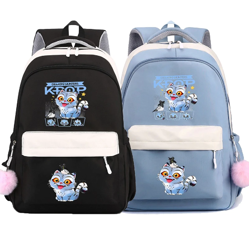 

Cute Kpop Demon Hunters Derpy Tiger Backpack for School Women Girls Leisure Simple Schoolbags Anime Backpack Gifts Travel Bag