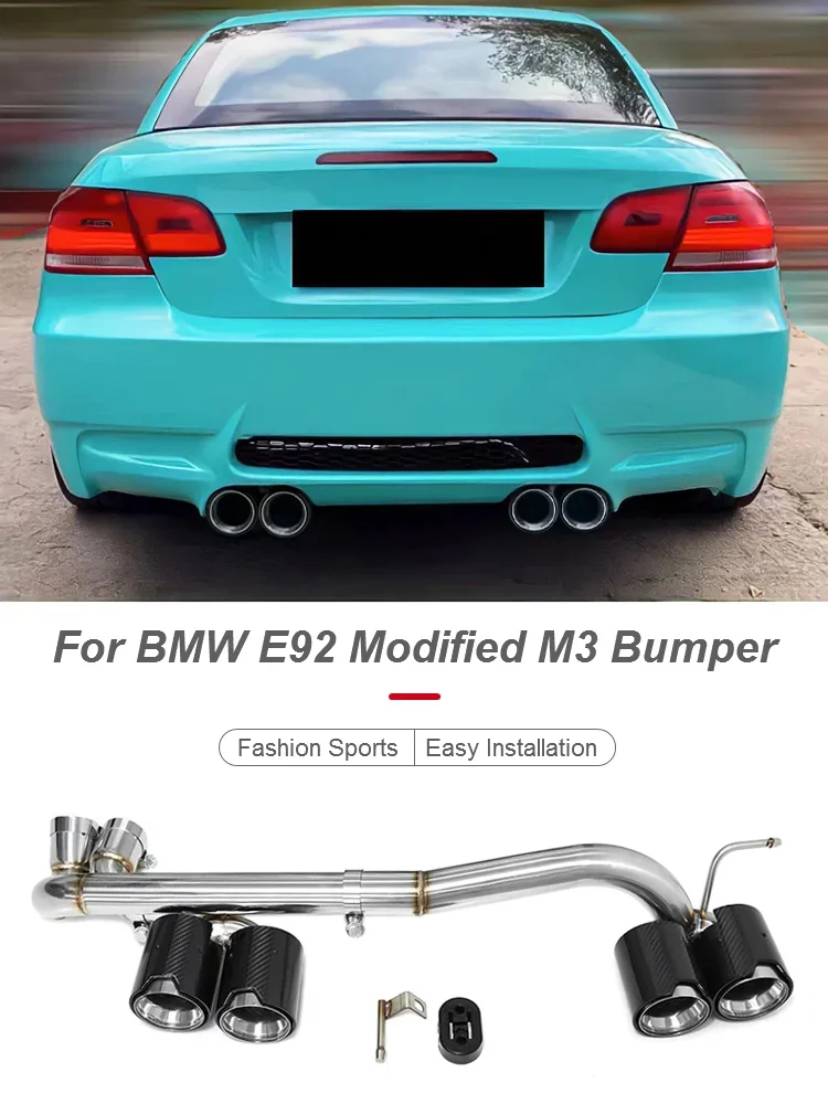 Car Exhaust Pipes for Bmw E90 E92 Upgrade M Performance M3 M4 Carbon Fiber Quad Exhaust Tip Exhaust System Muffler Tip OEM