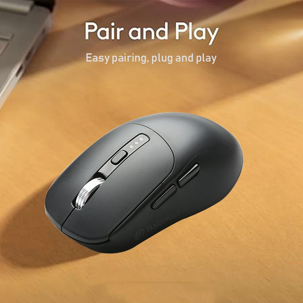 ماوس لاسلكي 2.4G متوافق مع بلوتوث، ماوس كمبيوتر مريح للألعاب مزدوج الوضع لأجهزة الكمبيوتر المحمول والمكتب المنزلي وماوس لاسلكي #3