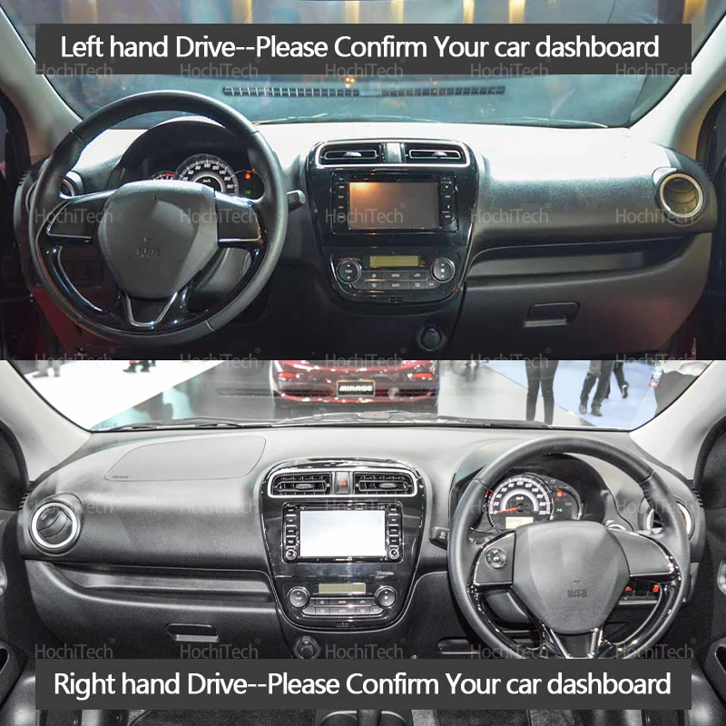 Auto Dashboard Abdeckung Dash Matte Bord Pad Teppich Dashmat Anti-Uv Matten Für Mitsubishi Mirage G4 Dodge Attitude A00 LA A10 2015-2025 – Detail 6