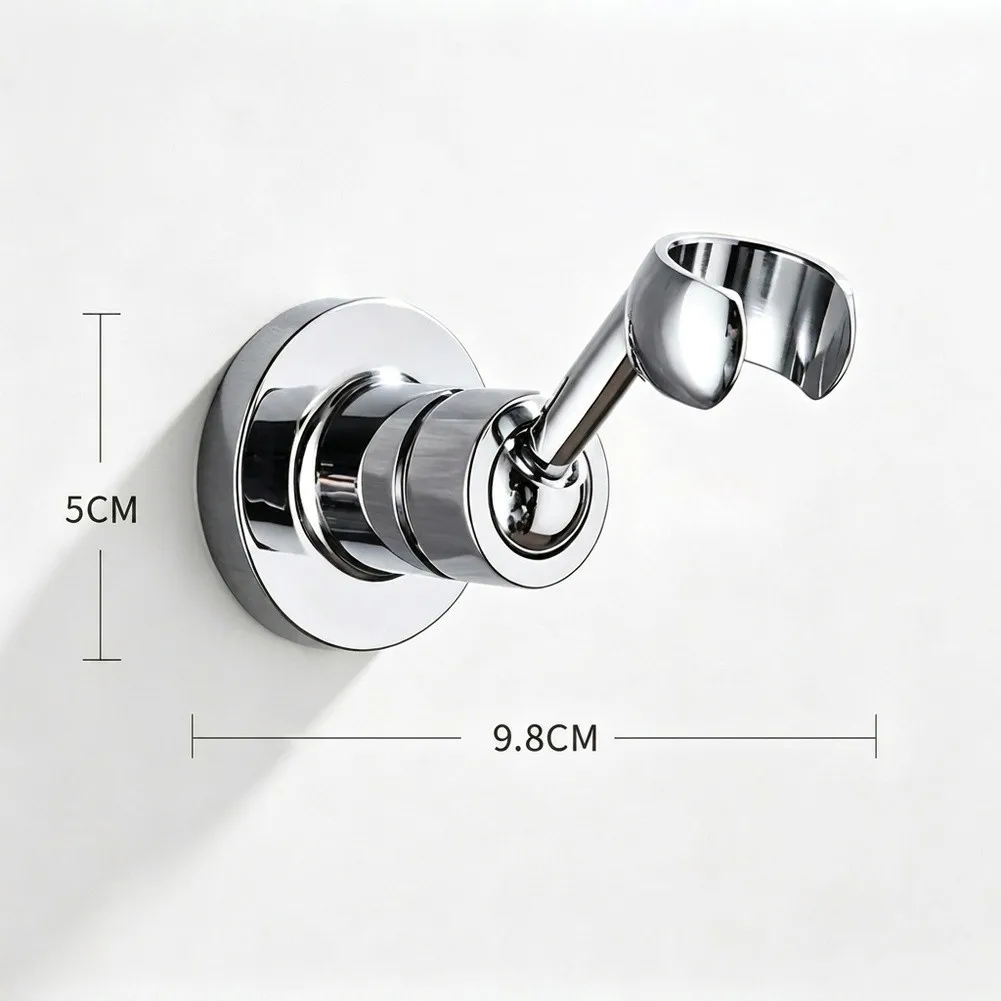 Secure Screw-Mounted Shower Head Holder Made of Copper with Concealed Screws for Clean Installation on Multiple Surfaces