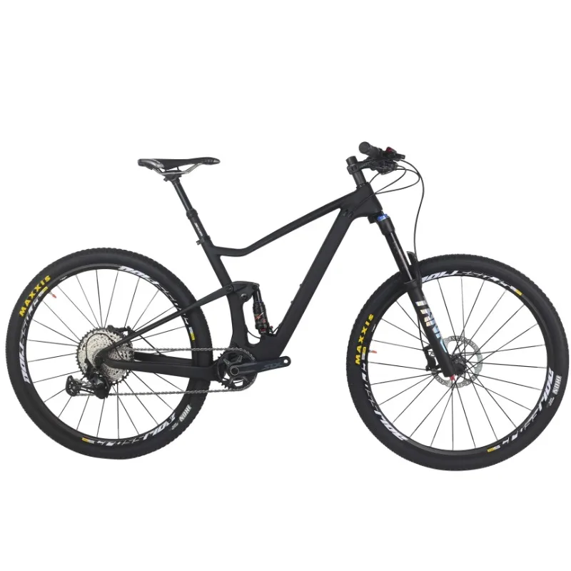 

Carbon Bike 29er Suspension Mountain Complete Bike Carbon Frame XC MTB SLX M7100 Groupset 12Speed Bicycle FM027