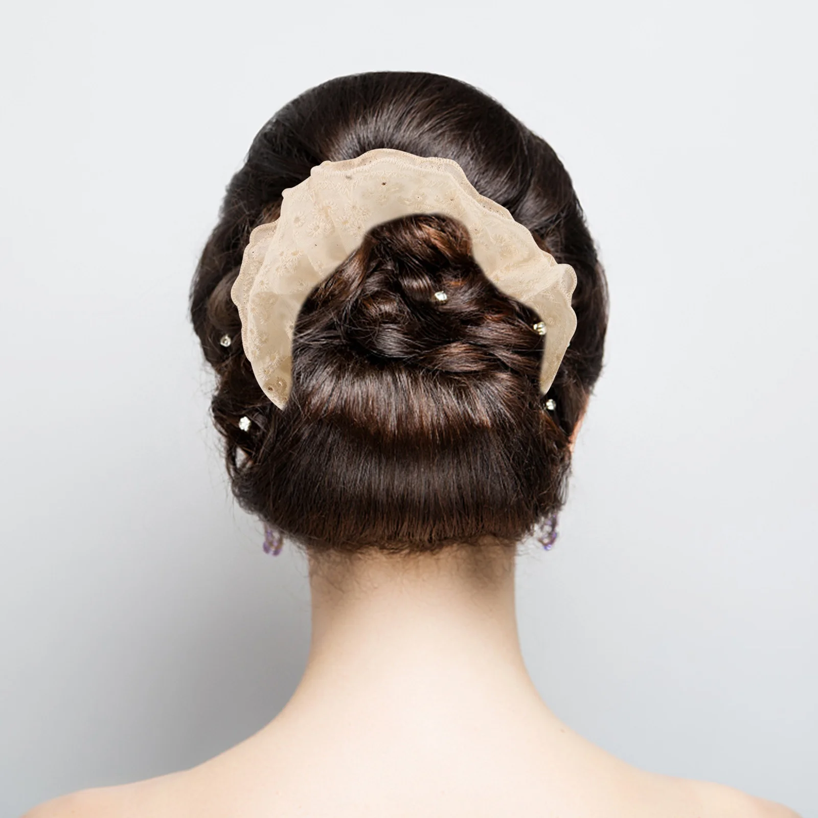 10 szt. Koronkowe gumki do włosów, gigantyczne scrunchies, bawełniane gumki dla kobiet, duże, bardzo duże, elastyczne