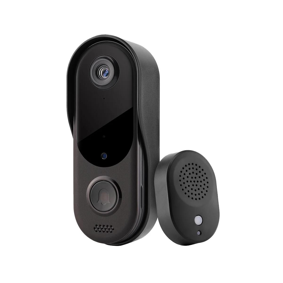 Smart Home Security Doorbell Camera WiFi Video 2Way Audio Door Bell Wireless WiFi Doorbell Night Vision for Home/Office