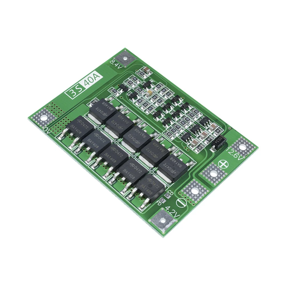 BMS 3S 12V 40A Balancer 18650 płyta zabezpieczająca baterię litową 3S BMS ładowarka z balansem