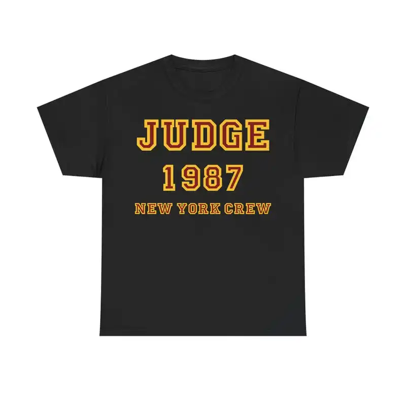 Judge T Shirt New York Hardcore Straight Edge Youth of Today Gorilla Biscuits Chain of Strength Warzone Unisex Cotton T-Shirt