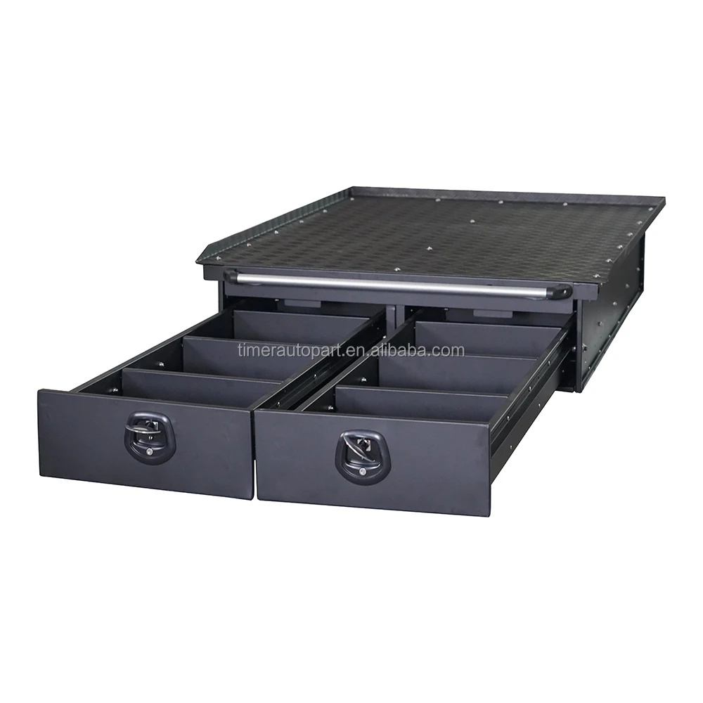 

Cool Car Heavy Duty Pickup Truck Bed Storage Cargo Stotage Solution Cargo Slide Tray Drawer System For Marverick Tundra