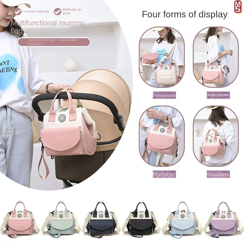 Maternity Bag for Baby Mommy Bag with Detachable Front Pocket and - Perfect for Storing Diapers and Things for Babies Diaper Bag