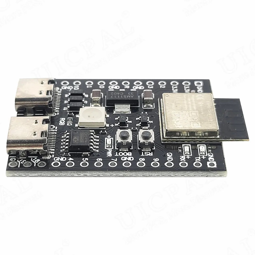 Picture 6: MINI ESP32 C3 Development Boards 2.4G Wifi 4 BLE5.0 Module Internet of Thing 4MB Flash Dual Type-C Serial CH343P 30Pin ESP32-C3