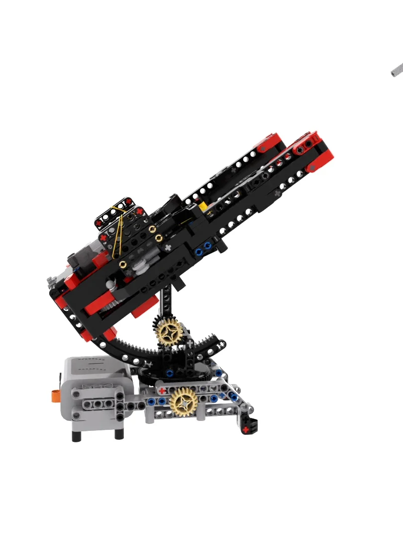 MOC Anti-aircraft ปืนหุ่นยนต์รุ่นเทคโนโลยี Building Block ประกอบมอเตอร์ไดรฟ์ Fire กระสุนของเล่นเพื่อการศึกษาอิฐของขวัญ