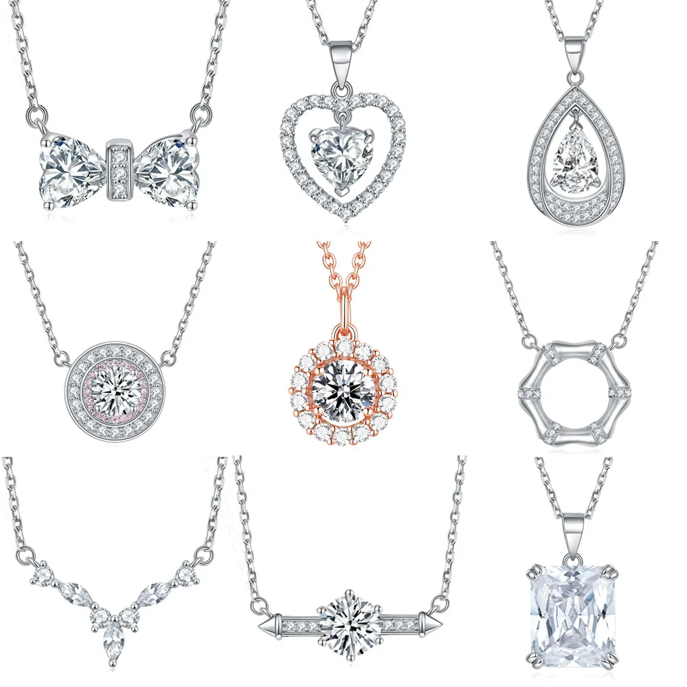 

Подвеска-ключ с крестом s925, чистое посеребрение, золото 18 карат, платиновое серебро PT950, ювелирные изделия, ожерелье в форме сердца с драгоценными камнями и сердцем для женщин