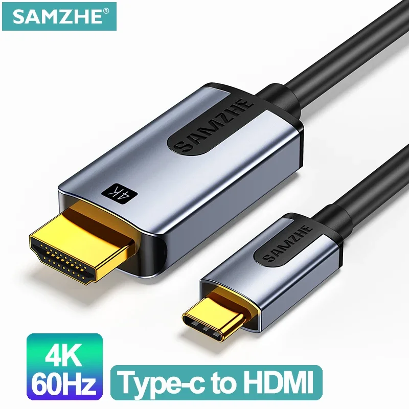 SAMZHE USB C to HDMI Cable 8K Type c HDMI Thunderbolt 3 Adapter for MacBook Samsung Galaxy S10/S9 Huawei Honor Type c to HDMI