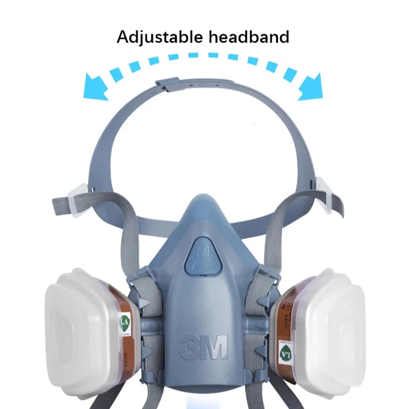 3M 7502/6200 مرشحات قناع مضاد للسموم الغبار الغازات العضوية البنزين الأسيتون الطلاء الصناعي ، المواد الكيميائية مجموعة مرشحات الجهاز التنفسي #5