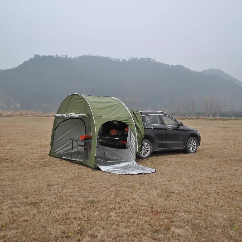 

Portable Waterproof Car Rear Tent Bicycle Extension Tent Outdoor Camping Shelter SUV Large Space Trailer Roof Top Tent