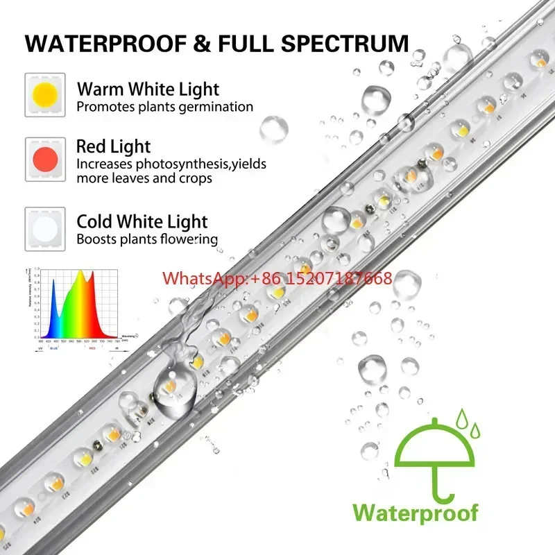 720W Phyto Lamp for Plants Full Spectrum Led Grow Light for Seedlings at Home with IR and UV Light for Plants Grow