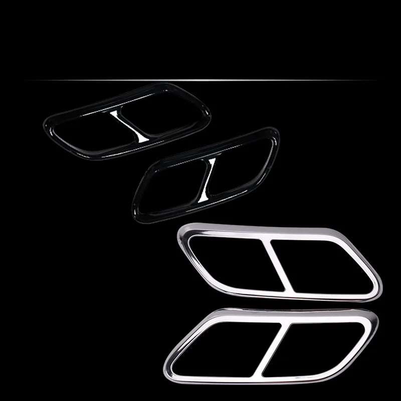 tail throat decorative frame black for Volvo xc60 xc90 s60 v60 s90 v90CC v60cc xc40 Chrome decoration