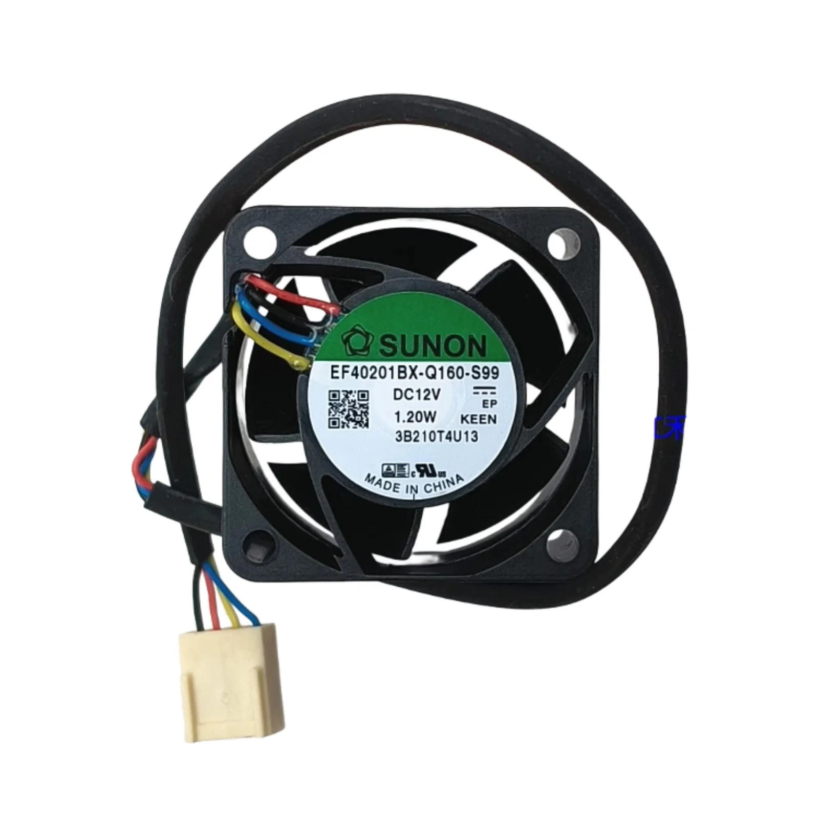 

Охлаждающий вентилятор с двойным шарикоподшипником ШИМ для SUNON EF40201BX-Q160-S99 4020, 4 см, 12 В постоянного тока, высокая скорость 9100 об/мин