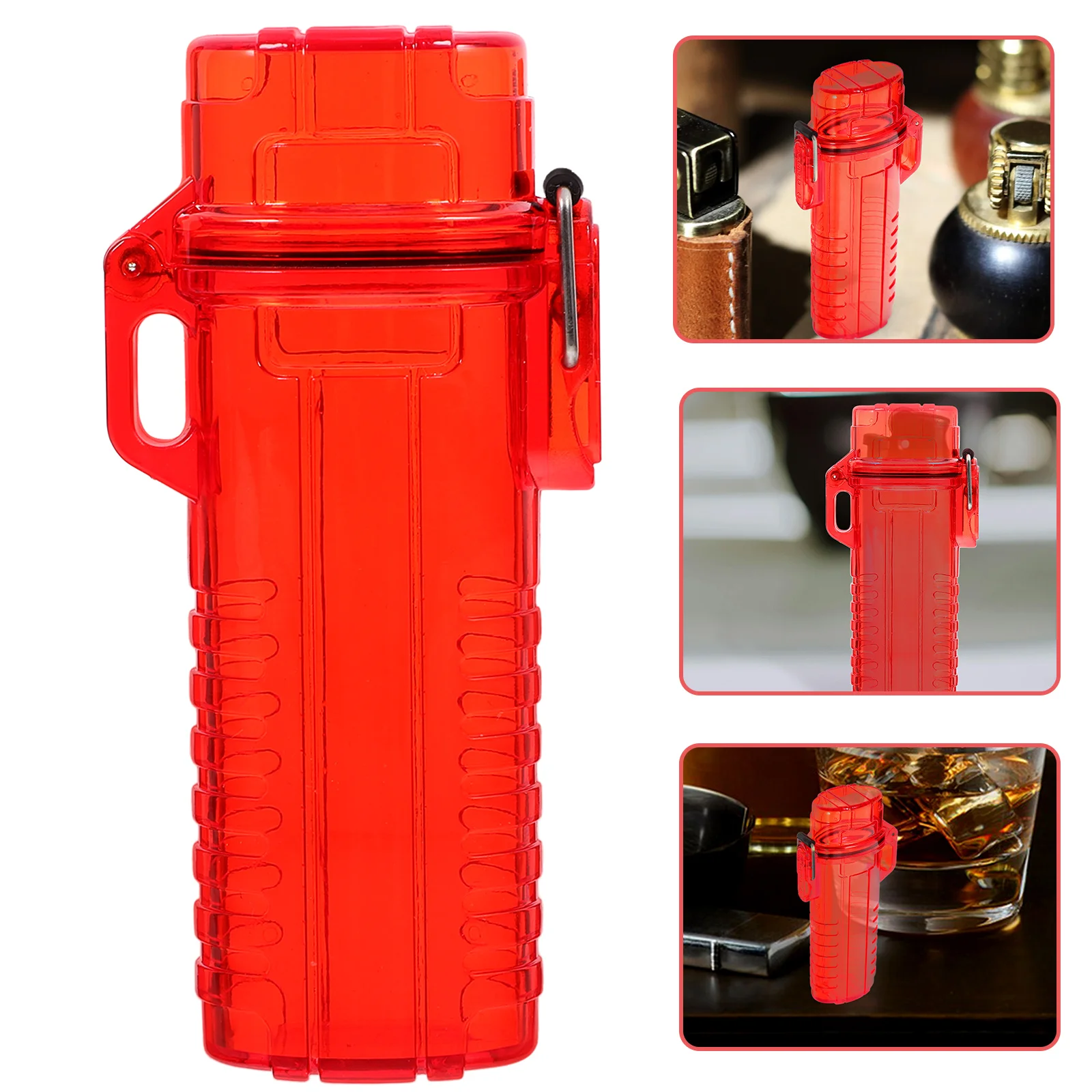 

2 прозрачных защитных чехла для зажигалки, водонепроницаемые аксессуары для дыма с защитой от царапин, компактные уличные портативные держатели для хранения