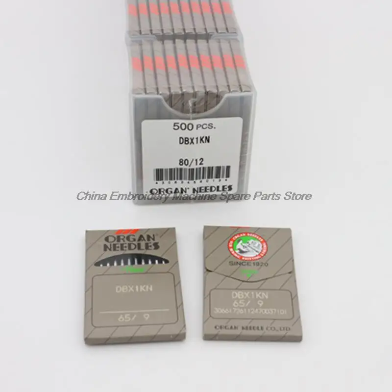 100pcs Japanese Organ Needles DB*1KN DBX1KN Round Needle Anti-broken Wire Hole 65/9 70/10 75/11 80/12 90/14 Computer Embroidery