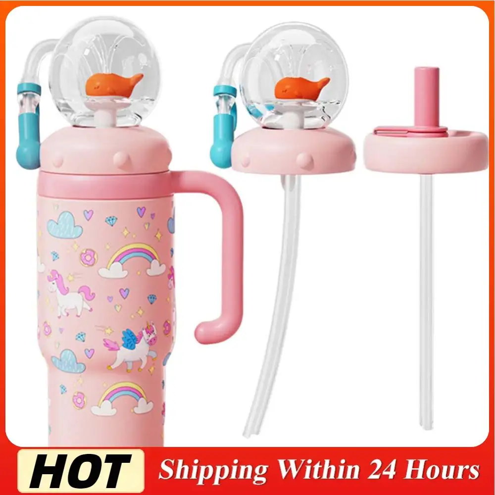 

24oz Stainless Steel Whale Water Cups for Kids Teens and Adults (F)