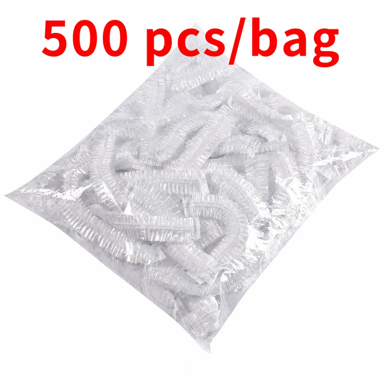 500pcs Disposable Elastic Food Covers, Food Grade PE Stretchable Fresh Keeping Covers for Kitchen Bowls Plates