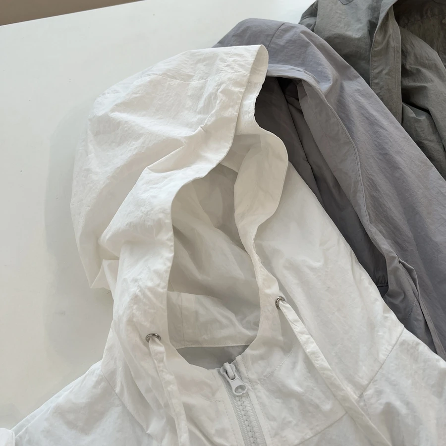 plus Size Women's ort Cardigan Jaet Summer New Sle Casual Loose Windbreaker Sun Protection 300 Pou Hooded Outerwear