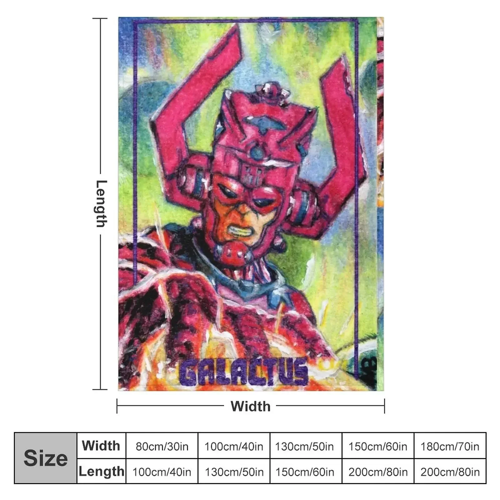 Galactus, World Eater Throw Blanket Giant Sofa Nap Blankets