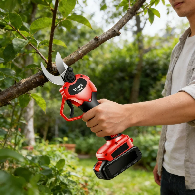مقصات تشذيب ببطارية ليثيوم محمولة للحديقة فرع سميك شجرة الفاكهة مقصات كهربائية Tesoura De Poda A Bateria Tijeras Podar