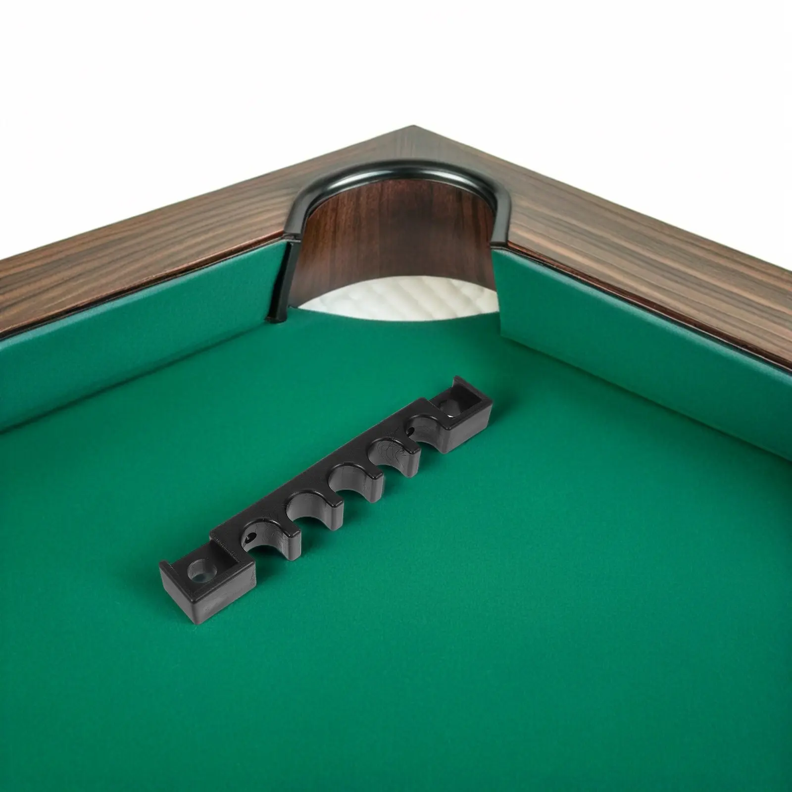

5-Cue Pool Cue Holder Tabletop Billiard Stick Rack Modern Space Saving Design for Game Room Club Bar Billiards Accessories