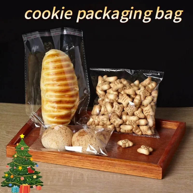 Geschenkzakjes Transparant Snoep Bakken Buscuit Kiem Toast Dim Broodzak Bakverpakking Feestartikelen voor Kerst Snoep - afbeelding 2