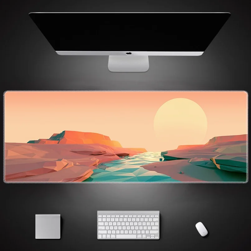 

Minimalist Natural Mountainous Beauty Mause Pad Laptop Office Gaming Desk Mat Anime Mousepad Gamer Table Mat Rug Keyboard Rug