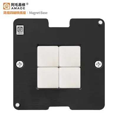 PD-A Amaoe Universal BGA Reballing Stencil Magnetic Base For Phone Motherboard Middle Frame CPU IC Chip Planting Tin Fixture