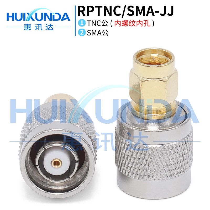 

RPTNC/SMA-JJ RPTNC Male to SMA Male TNC Female Thread Hole to SMA Male Reverse Connector