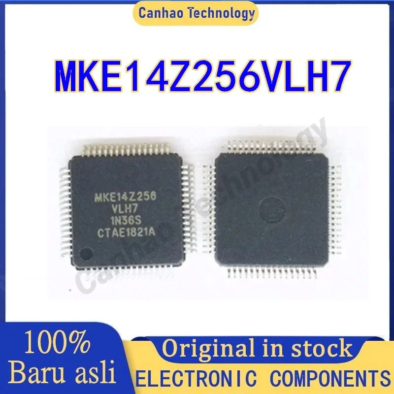 MKE14Z256VLH7 Original and genuine ARM Cortex-M0 microcontroller chip (MCU/MPU/SOC). Package LQFP-64