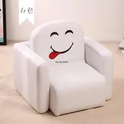 Cute Baby Kids Lazy Sofa Sponge Filler Solid Wood Frame Soft Seat Chair Handrail Separable As Desk Children Baby Sofa Chair
