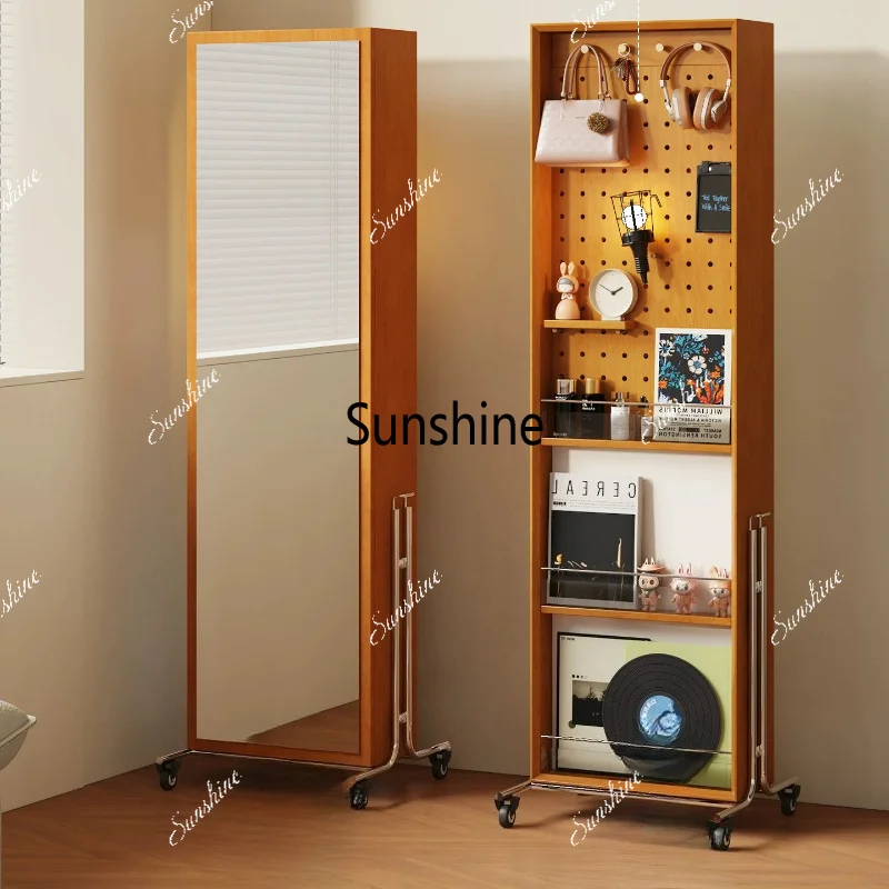 integrated floor removable jewelry storage cabinet makeup mirror locker