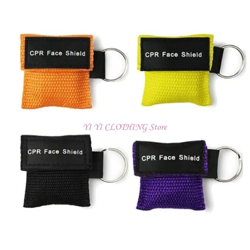 N5KF Portable CPR Respirator Keychain Health Care Tool for Artificial Breathing Professional Outdoor Health Care Tools