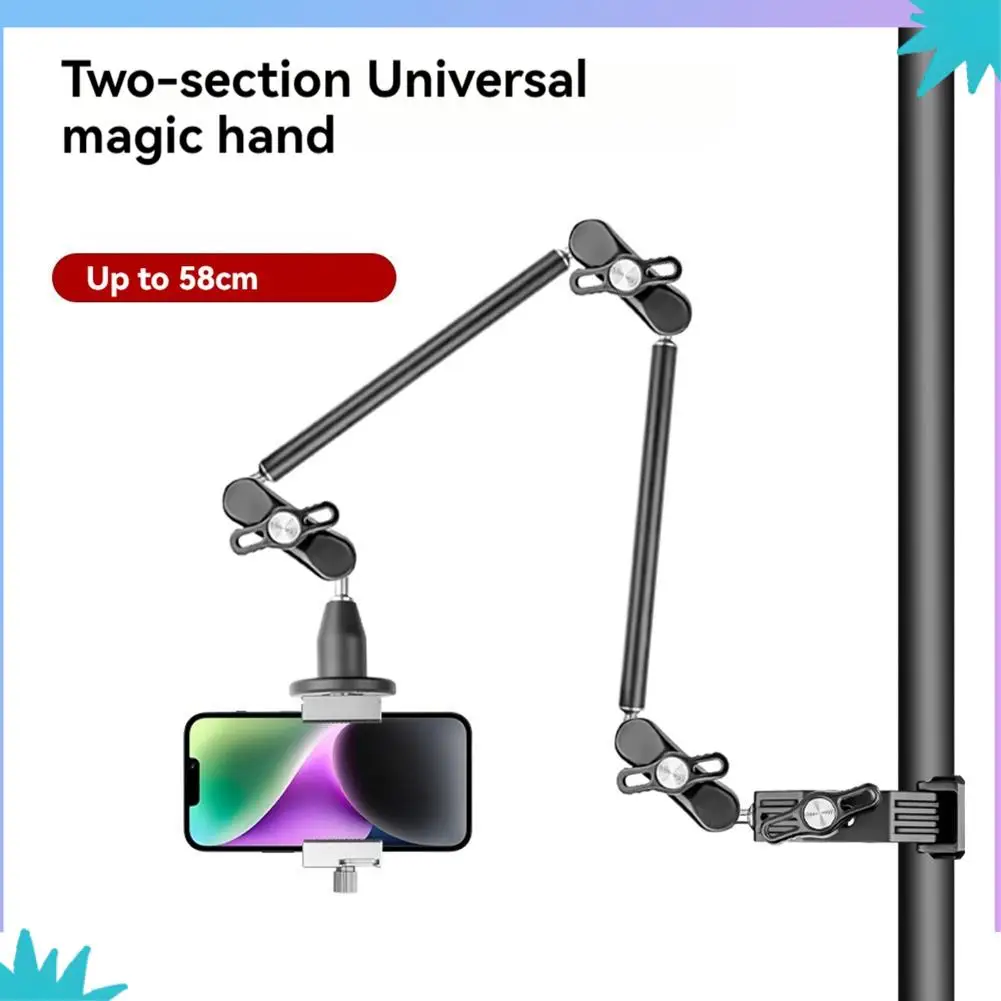 ABZW 스마트폰 브래킷 매직 암 카메라 관절형 유연한 벽 마운트 데스크 클램프 태블릿 스탠드