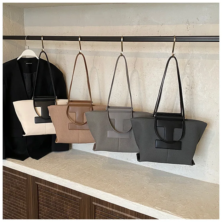 

Genuine Leather Tote Bag Niche Shoulder Purse for Women Spacious Top Handle Bag Full Grain Leather Purse Fashion Night Bag​