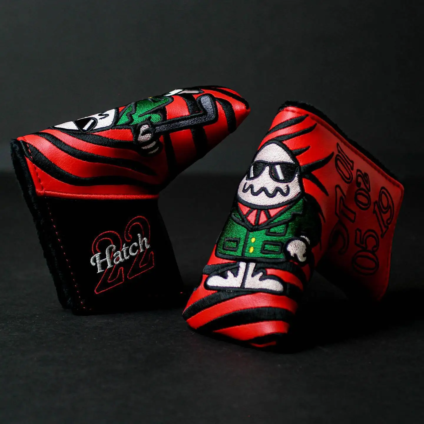 

Клюшка для гольфа Heacover с магнитной застежкой Премиум-кожаный рукав Квадратный чехол для клюшки с прямой крышкой Защитный рукав