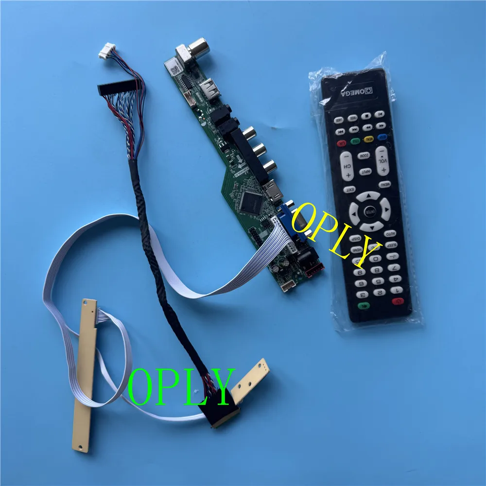 HDMI-compatible RF TV Controller board kit for B140XW02 B140XW03 B140XW03 V0 1366x768 14