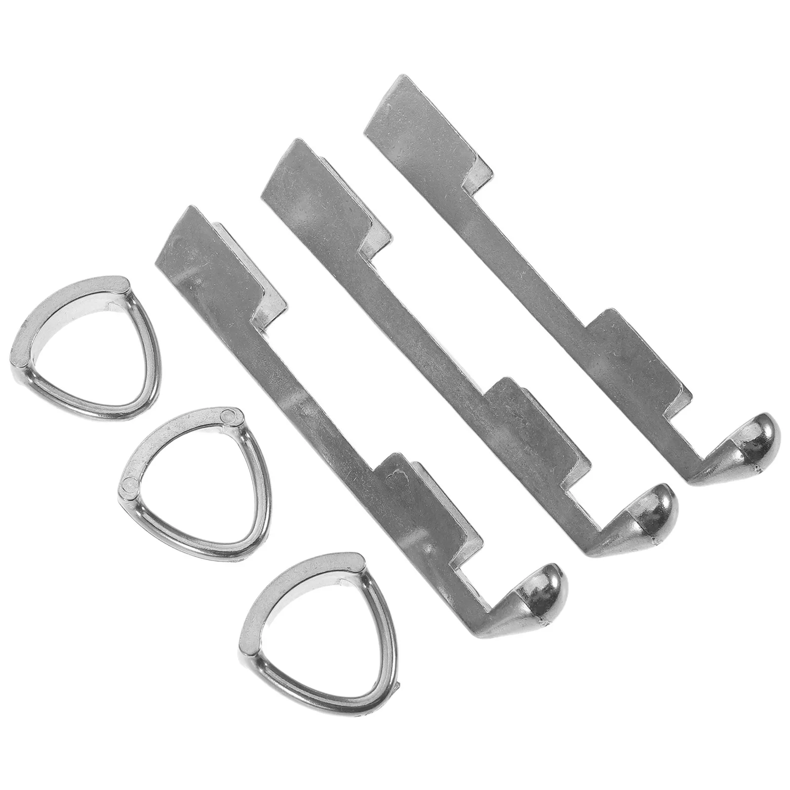 

3Pcs Pool Cue Tip Press Clamp Sleek Silver Billiard Cue Tip Repair Tool Fast Installation Compatible with Snooker and Pool Cues