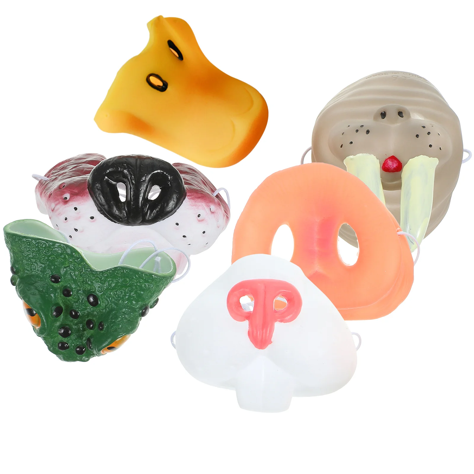 Halloween Animal Nose Costumes Simulation Prop Compact Toy Replaceable Party Vinyl Child for