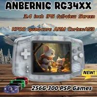 ANBERNIC RG34XX RG 34XX Retro Handheld Game Player Video Game Consoles 3.4-inch IPS Screen Linux System PSP Game WIFI Bluetooth